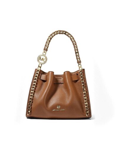 Michael Kors Small Mina Leather Chain Crossbody