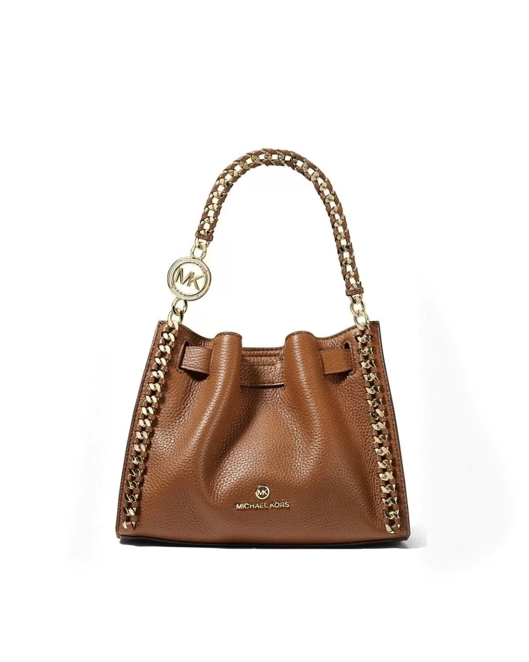 Michael Kors Small Mina Leather Chain Crossbody