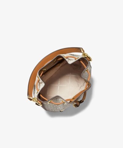 Michael Kors Devon Small Two-Tone Logo Bucket Bag