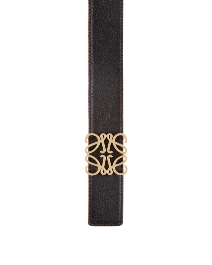 Loewe Anagram Belt In Soft Grained Calfskin