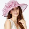August Hats To The Races Sinamay Asymmetrical Downbrim Dress Hat