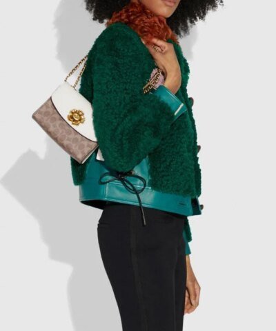 Coach Parker 18 In Signature Canvas