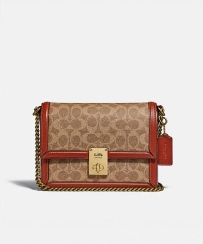 Coach Hutton Shoulder Bag In Signature Canvas