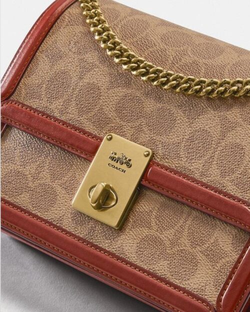 Coach Hutton Shoulder Bag In Signature Canvas