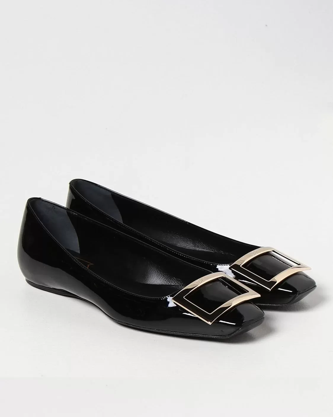 Roger Vivier Trompette Bellerine Patent-Leather Ballet Flats