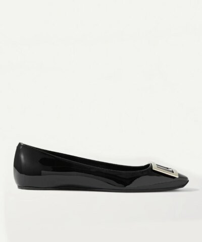 Roger Vivier Trompette Bellerine Patent-Leather Ballet Flats