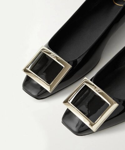 Roger Vivier Trompette Bellerine Patent-Leather Ballet Flats