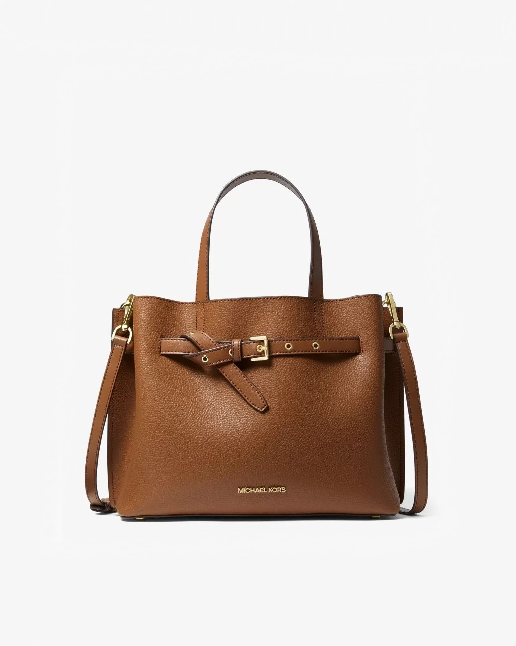 Michael Kors Emilia Small Pebbled Leather Satchel