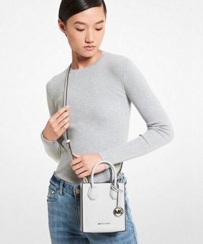 Michael Kors Mercer Extra-Small Pebbled Leather Crossbody Bag