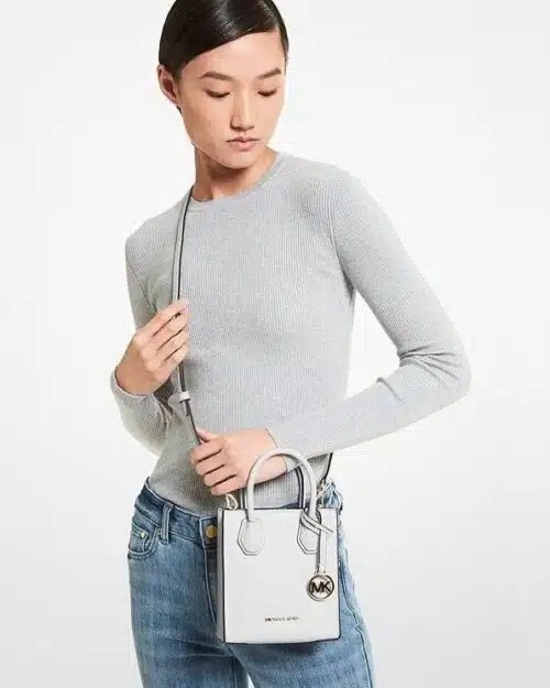 Michael Kors Mercer Extra-Small Pebbled Leather Crossbody Bag
