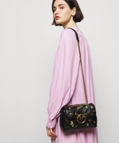Pinko Mini Love Bag Puff Summer Pins, Black