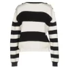 Boutique Moschino Black Striped Wool Sweater