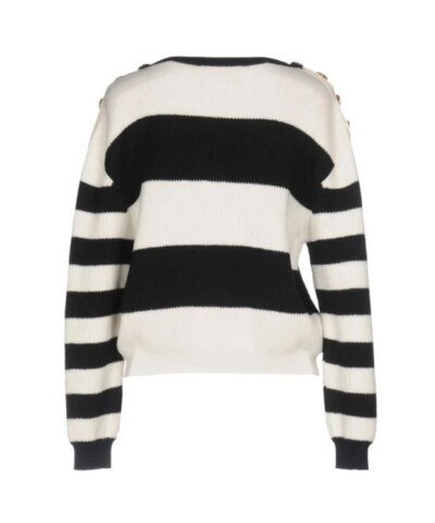 Boutique Moschino Black Striped Wool Sweater