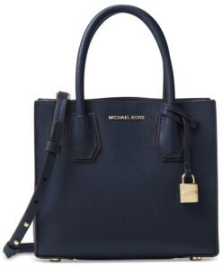 MICHAEL Michael Kors Mercer Medium Bonded-Leather Crossbody