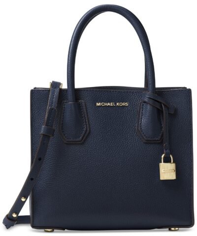 MICHAEL Michael Kors Mercer Medium Bonded-Leather Crossbody