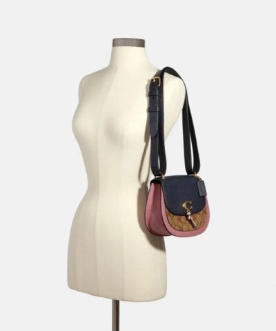 Coach Remi Saddle Bag In Colorblock Signature Canvas