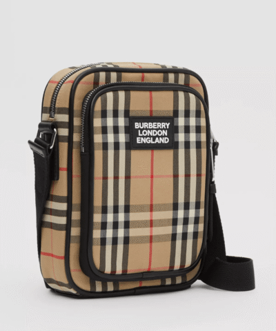 Burberry Vintage Check and Leather Crossbody Bag