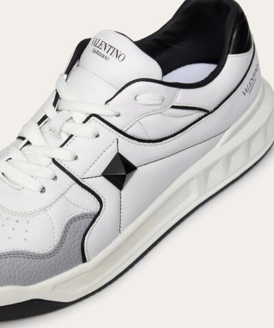 Valentino Men's ONE STUD Low-Top Nappa Sneaker