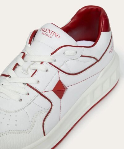 Valentino Men's ONE STUD Low-Top Nappa Sneaker