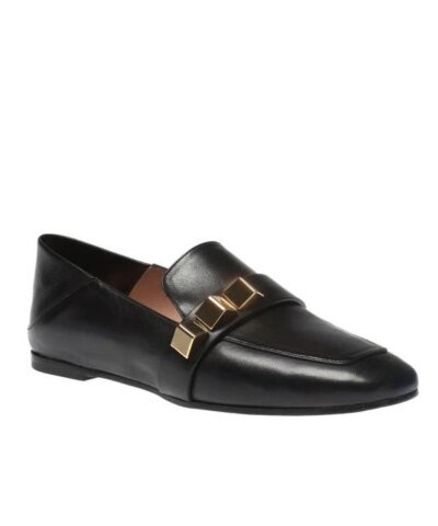 Stuart Weitzman 'Wylie Pyramid' Stud Leather Step-In Loafers