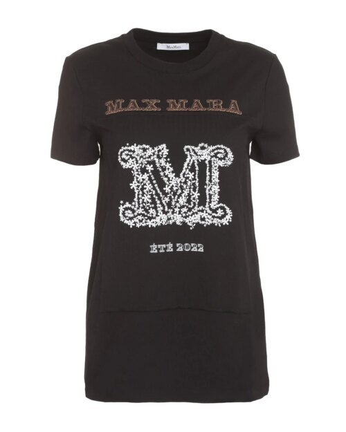 Max Mara Logo Printed Crewneck T-Shirt