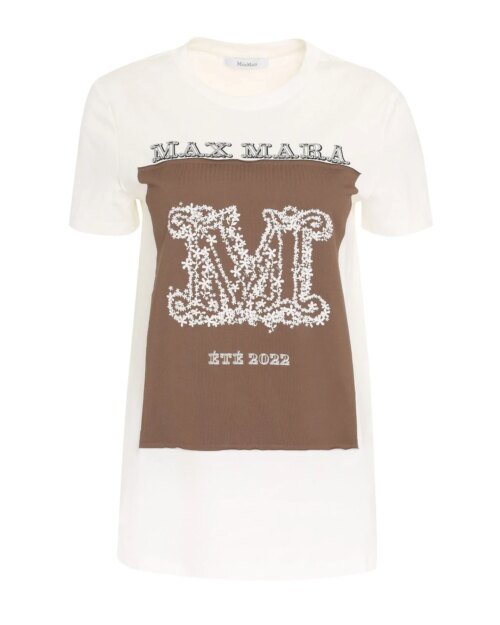 Max Mara Logo Printed Crewneck T-Shirt