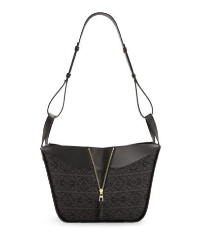 Loewe Small Hammock Bag in Anagram Jacquard and Calfskin