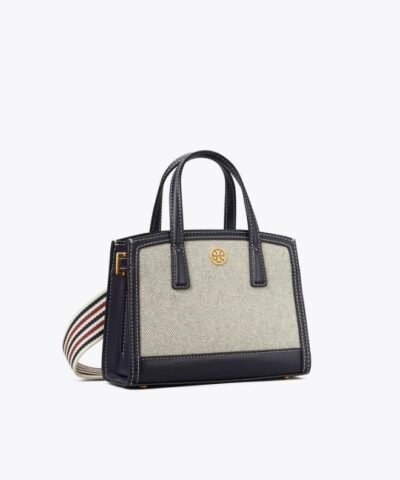 Tory Burch Walker Canvas Micro Satchel, Tory Navy