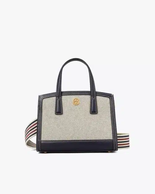 Tory Burch Walker Canvas Micro Satchel, Tory Navy