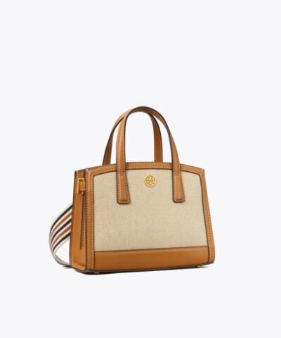 Tory Burch Walker Canvas Micro Satchel, Kobicha