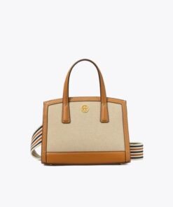Tory Burch Walker Canvas Micro Satchel, Kobicha
