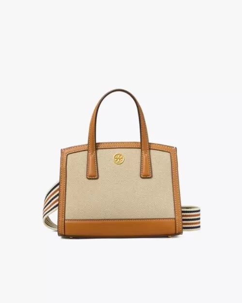 Tory Burch Walker Canvas Micro Satchel, Kobicha