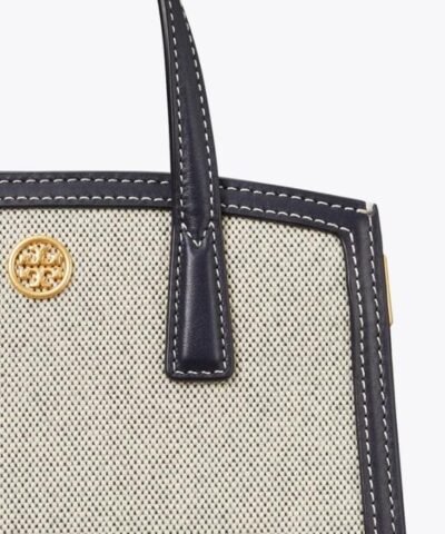 Tory Burch Walker Canvas Micro Satchel, Tory Navy
