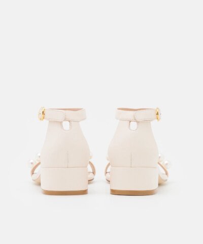 Stuart Weitzman Nudist June Square Sandals, Seashell