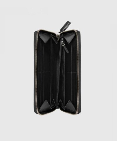 Gucci Signature Web Zip Around Wallet