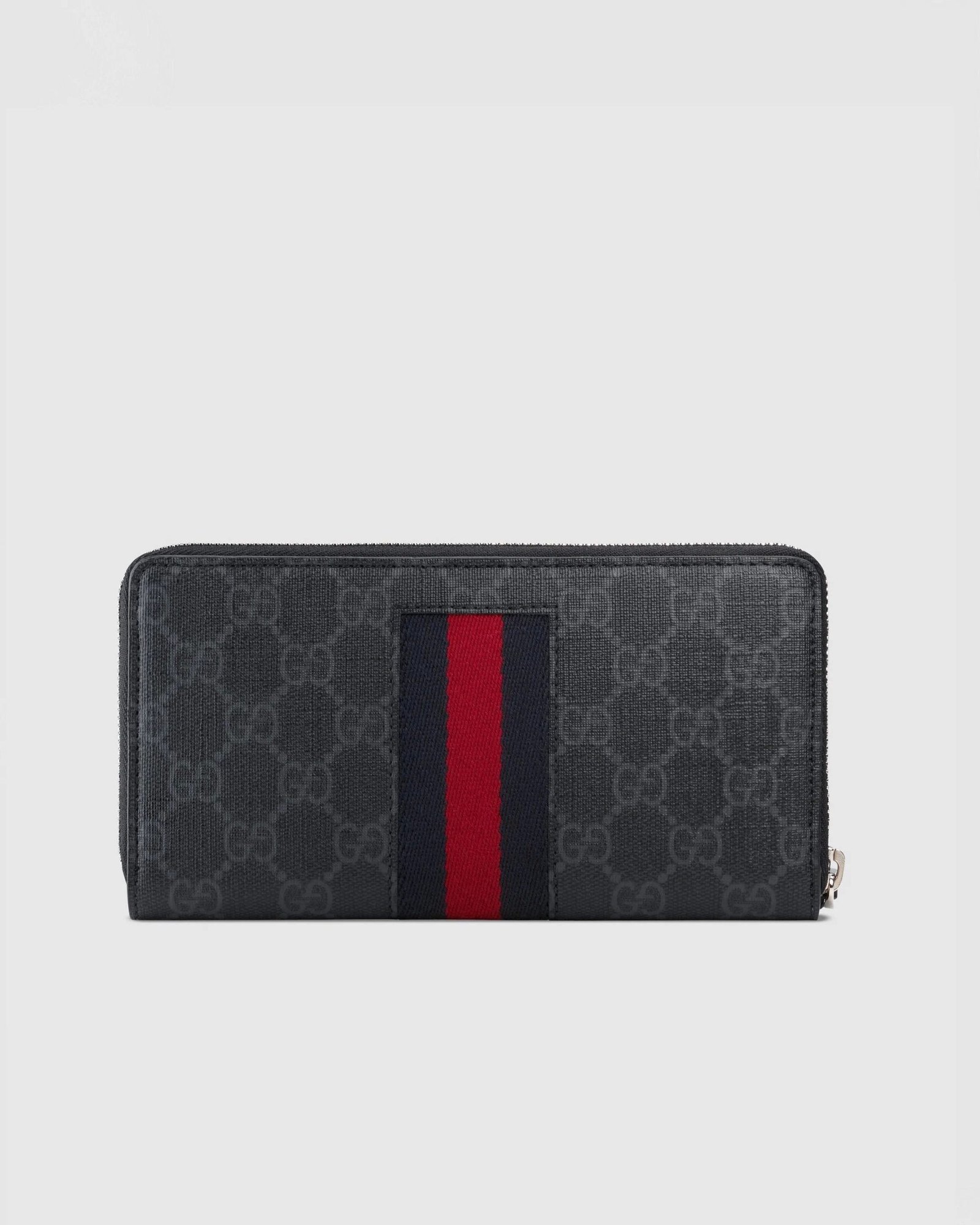 Gucci GG Supreme Web Zip Around Wallet