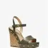 MICHAEL MICHAEL KORS Ellen Leather Wedge Sandals