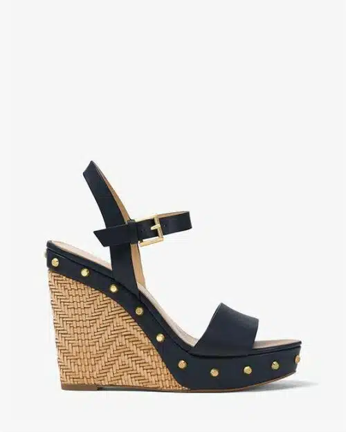 MICHAEL MICHAEL KORS Ellen Leather Wedge Sandals