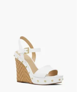 MICHAEL MICHAEL KORS Ellen Leather Wedge Sandals