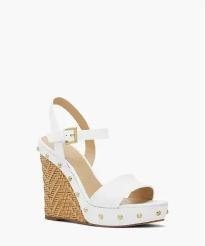 MICHAEL MICHAEL KORS Ellen Leather Wedge Sandals