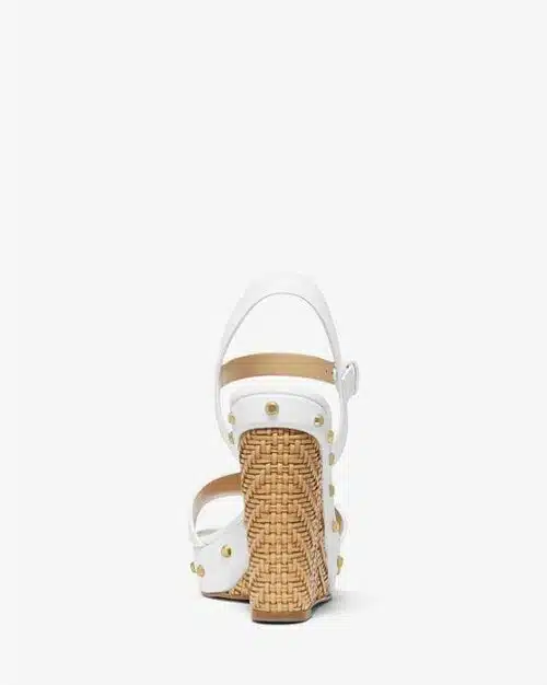 MICHAEL MICHAEL KORS Ellen Leather Wedge Sandals