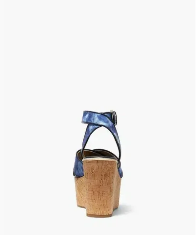 MICHAEL MICHAEL KORS Abbott Tie-Dye Canvas Wedge Sandals