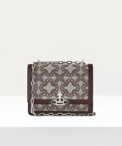 Vivienne Westwood Debbie Medium Bag With Flap In Brown