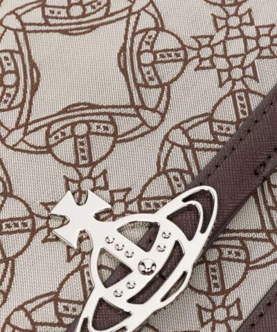 Vivienne Westwood Debbie Medium Bag With Flap In Brown