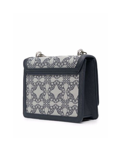 Vivienne Westwood Debbie Medium Bag With Flap In Blue