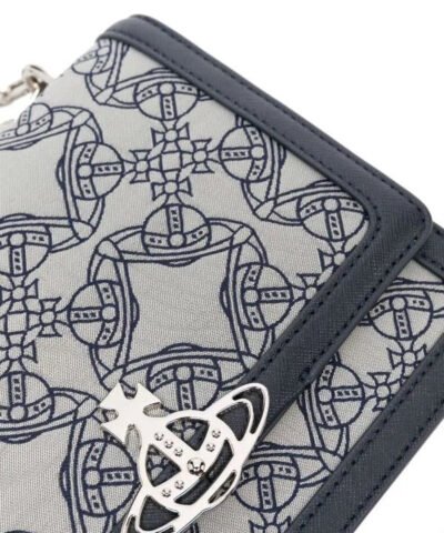 Vivienne Westwood Debbie Medium Bag With Flap In Blue