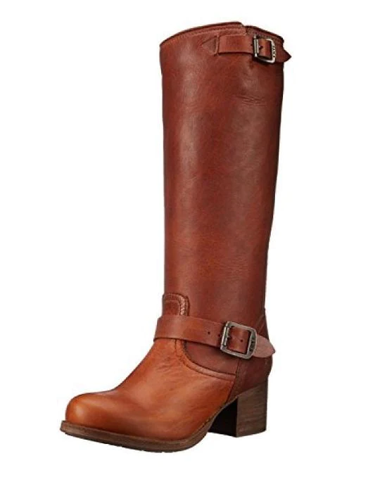 FRYE Vera Slouch Block-Heel Tall Boots
