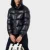 Emporio Armani Quilted Down Jacket In Shiny Nylon