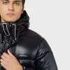 Emporio Armani Quilted Down Jacket In Shiny Nylon
