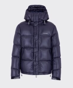 Emporio Armani Quilted Down Jacket In Shiny Nylon